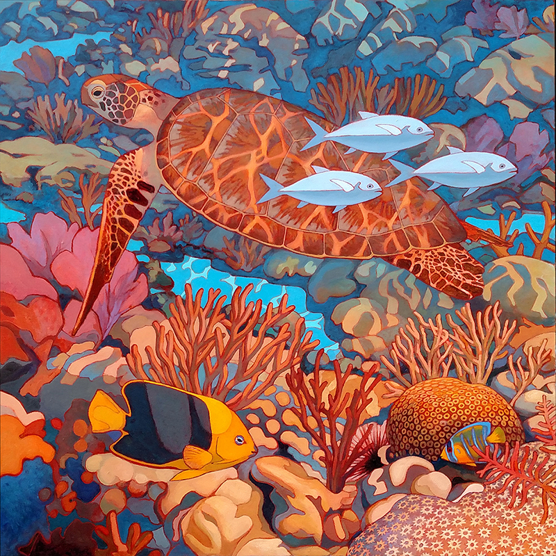 underwater coral art